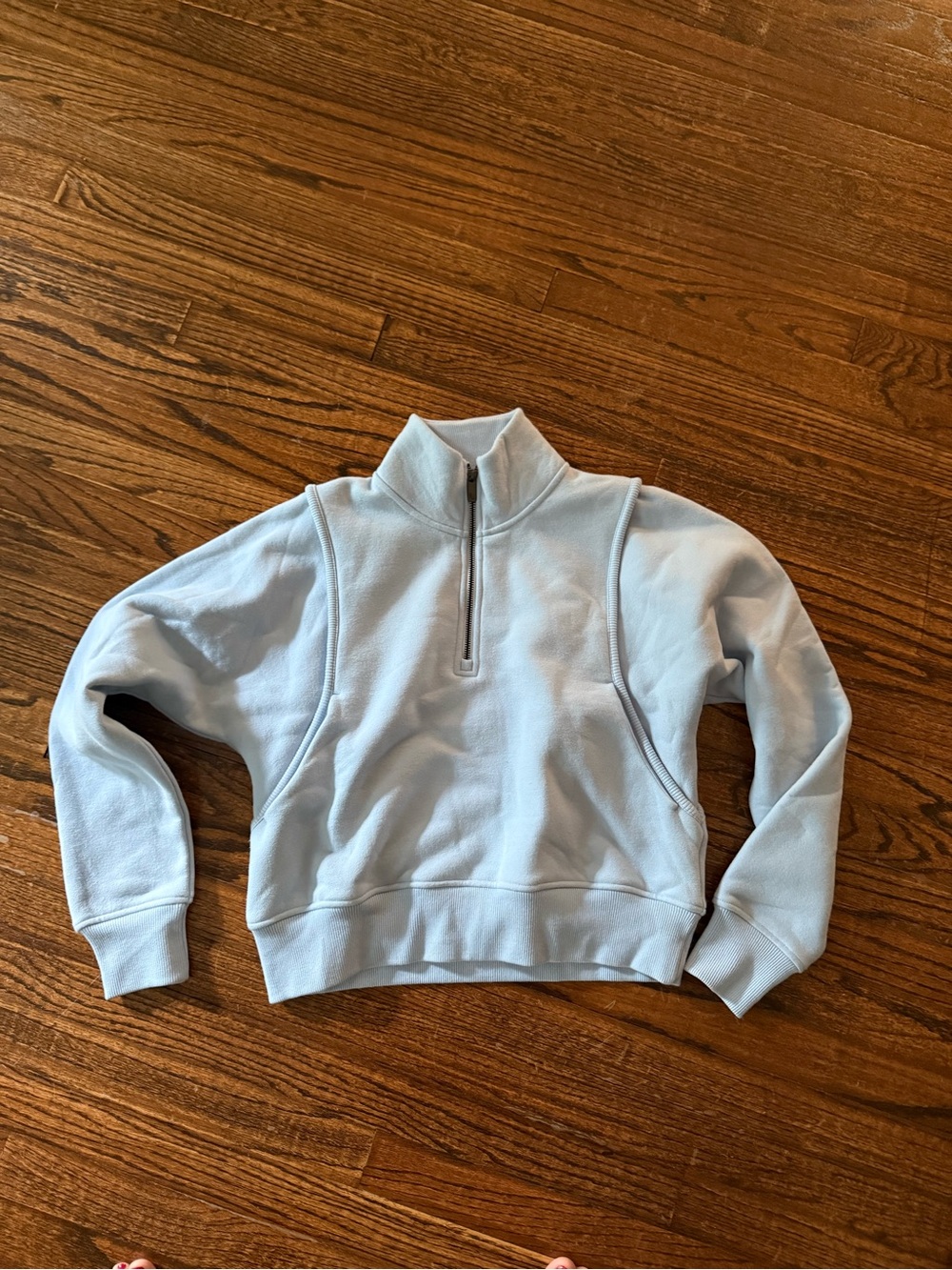 Lole Pale Blue Half-Zip Turtleneck Pullover